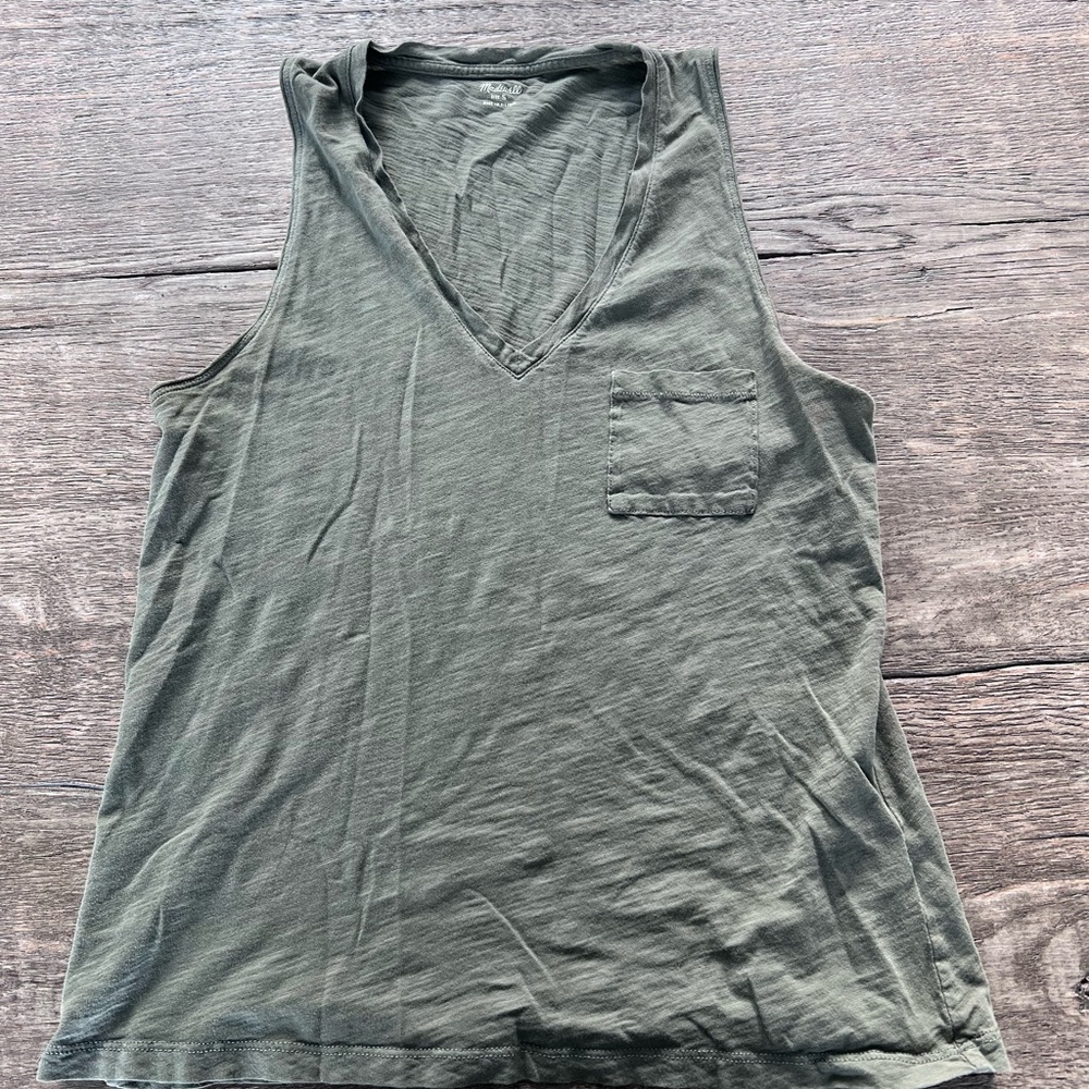 Madewell Gray Textured Top